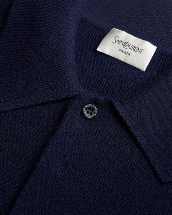 26SS 생로랑 탑 MASTER ULT 008432 BLEU S NAVY - SAINT LAURENT