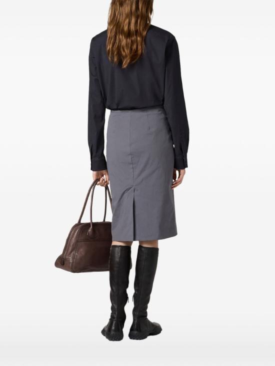 26FW 미우미우 포플린 스트레치 셔츠 포플린 스트레치 셔츠 MK20616472S OOOF0002 Black - MIU MIU