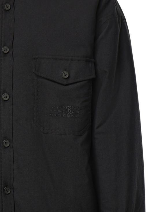 26FW MM6 메종마르지엘라 긴팔 셔츠 SH0DT0045MTN193962 Black - MM6 MAISON MARGIELA