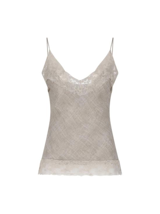 26FW 에르마노 설비노 탑 D492L714APOLWS4935 Neutrals