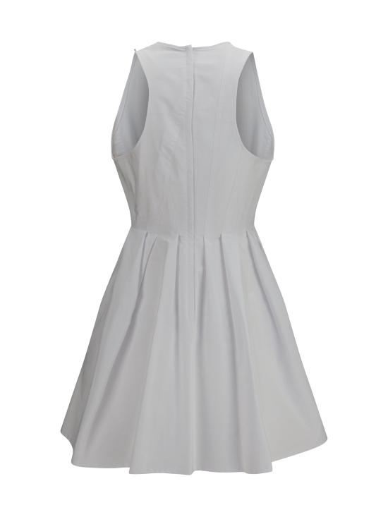 26SS 스포트막스 원피스 2612221102600 001 BIANCO OTTICO - SPORTMAX