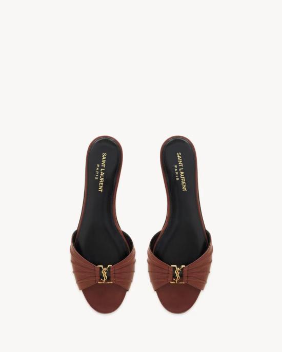 26FW 생로랑 뮬/슬리퍼 MASTER ULT 010700 MARRON 36 - SAINT LAURENT