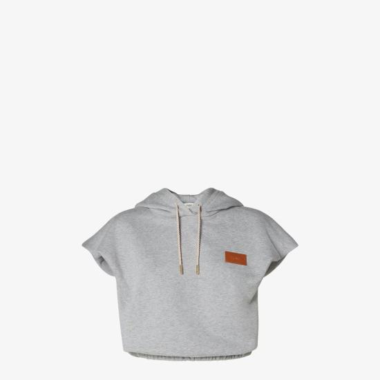 26FW 펜디 후드 티셔츠 MASTER ULT 009994 GRIS XS GREY