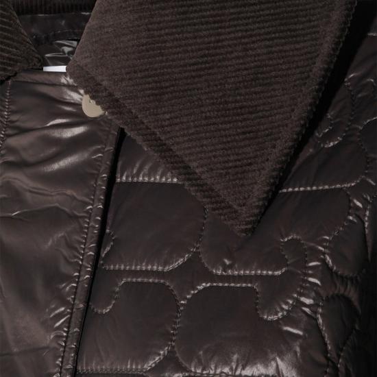 26FW 가니 샤이니 퀼트 미디 자켓 W0343252 Brown - GANNI