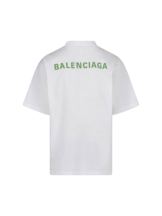 26FW 발렌시아가 백 티셔츠 미디움 핏 764235 TTVJ19163 White - BALENCIAGA