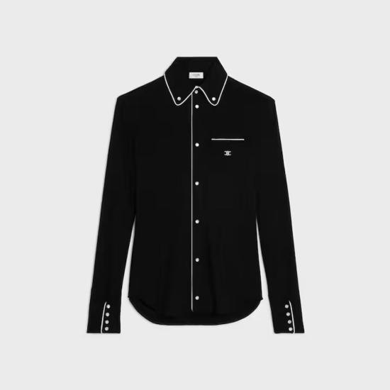 26FW 셀린느 셔츠 MASTER ULT 009822 NOIR 36 BLACK