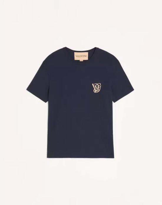 26SS 발렌티노 가라바니 탑 MASTER ULT 008057 BLEU S NAVY