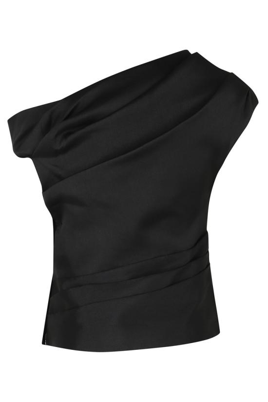 26FW 셀프 포트레이트 탑 AW26010TB 099 Black - SELF PORTRAIT