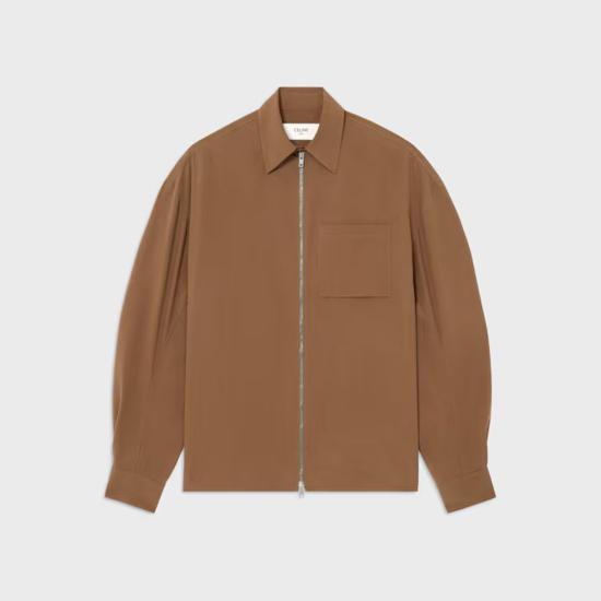 26FW 셀린느 셔츠 ULT 009827 NOIX 38 CARAMEL