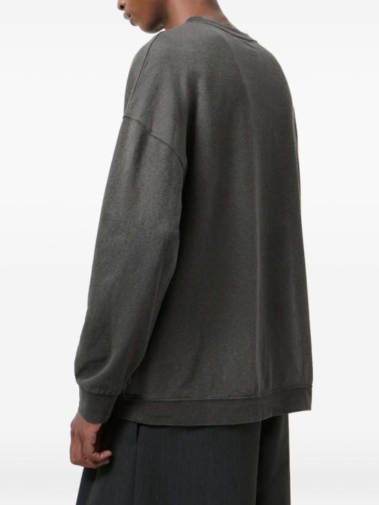 26FW 아워레가시 SLACK 슬랙 스웨트셔츠 SLACK 슬랙 스웨트셔츠 M2266SWWASHED BLACK ROGUE LOOPBACK Grey - OUR LEGACY