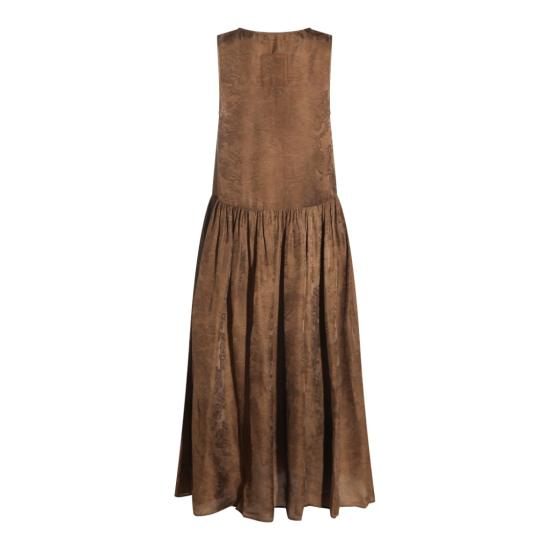 26FW 우마 왕 롱 원피스 UP5007UW240 Brown - UMA WANG