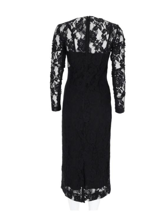 26FW 돌체앤가바나 롱 원피스 F618GT ILMERN0000 Black - DOLCE & GABBANA