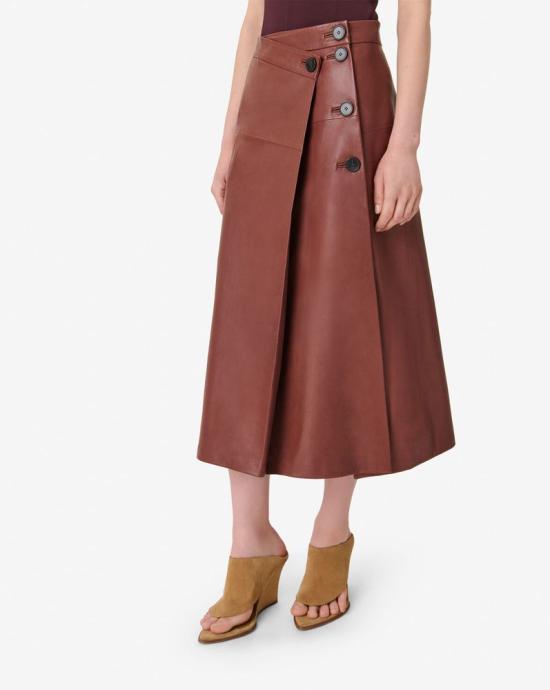  이로 스커트 MASTER ULT 009977 MARRON 36 BROWN - IRO