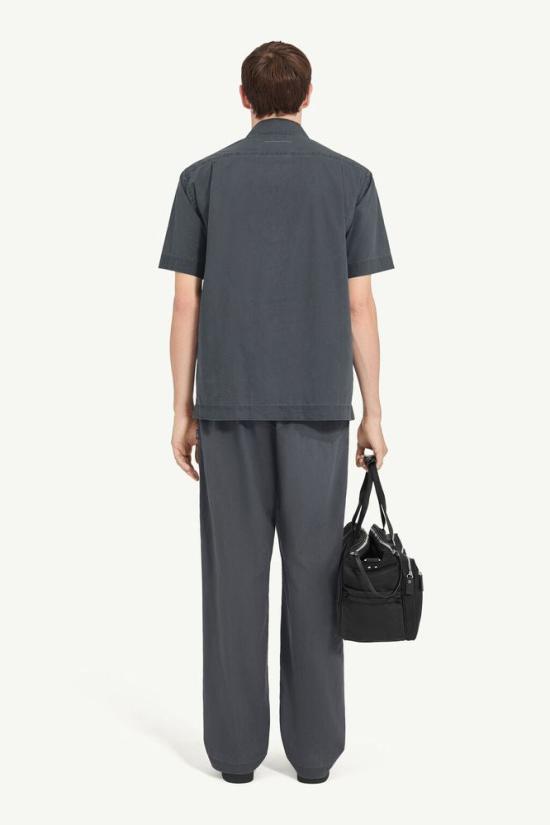26SS MM6 메종마르지엘라 셔츠 MASTER ULT 008100 IMPRIME 46 CHARCOAL - MM6 MAISON MARGIELA