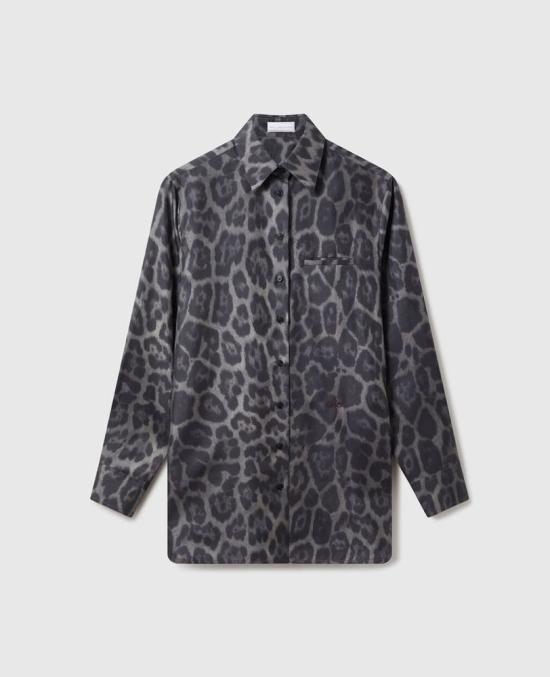  스텔라 맥카트니 셔츠 MASTER ULT 007094 LEOPARD 38 CHARCOAL