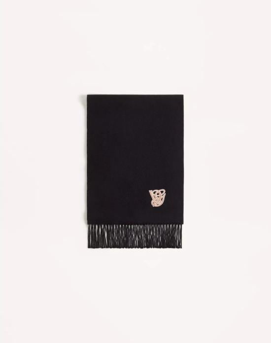 26SS 발렌티노 가라바니 머플러/스카프 ULT 008024 BLEU TU BLACK