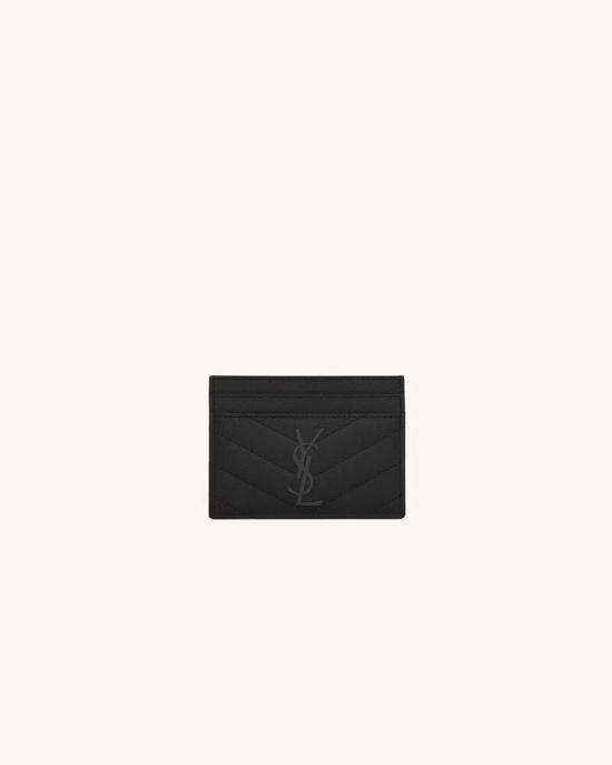 26FW 생로랑 명함지갑 ULT 009729 NOIR TU BLACK