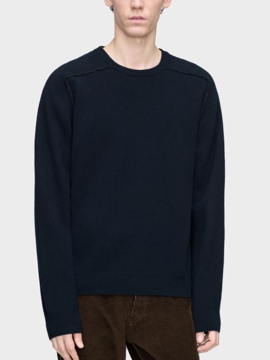 26FW 마르지엘라 버진 울 크루넥 스웨터 버진 울 크루넥 스웨터 S50HL0070M13303511F Black - MAISON MARGIELA
