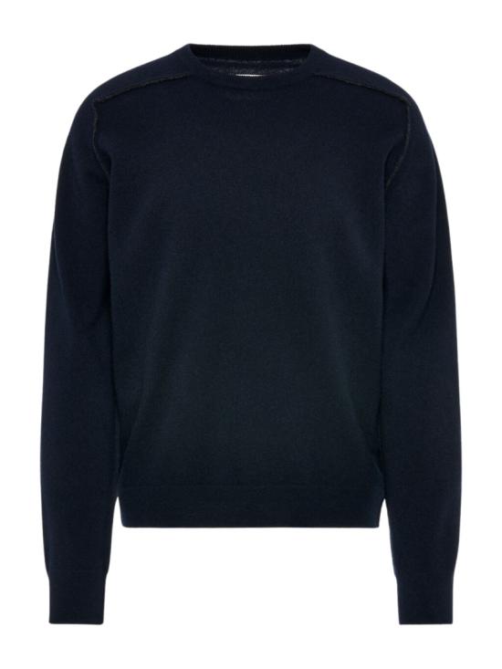 26FW 마르지엘라 버진 울 크루넥 스웨터 버진 울 크루넥 스웨터 S50HL0070M13303511F Black