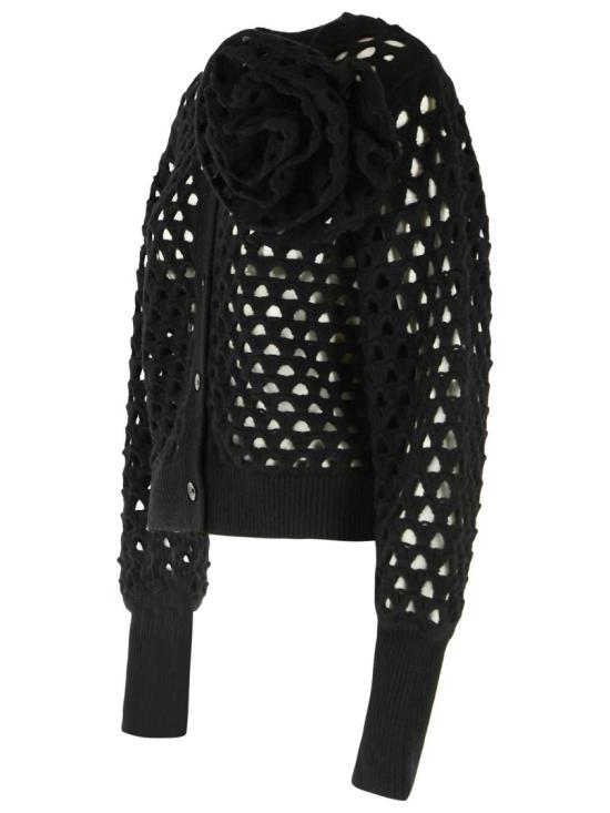 26FW 블루마린 가디건 RF6159MAB35 22222 Black - BLUMARINE