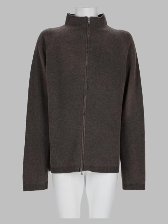 26FW 아워레가시 라인 집 가디건 라인 집 가디건 M4263LM MUDSPRAYDYECHERUBWOOL GREY