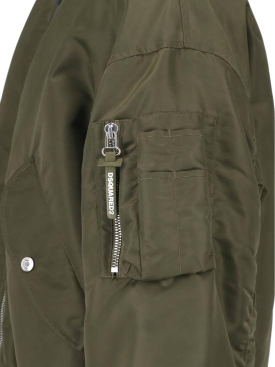 26FW 디스퀘어드2 봄버 자켓 S74AM1744 D35546707 Green - DSQUARED2