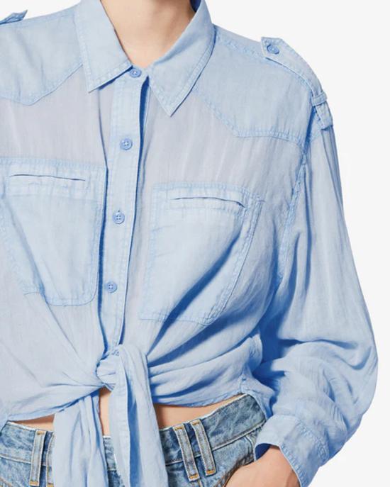 26SS 이자벨마랑에뚜왈 셔츠 MASTER ULT 008684 BLEU 36 LIGHT BLUE - ISABEL MARANT ETOILE