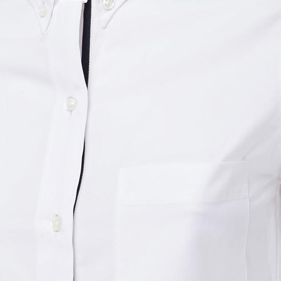 26FW 톰브라운 클래식 코튼 포플린 RWB 트리밍 셔츠 FLL005E03113100 White - THOM BROWNE