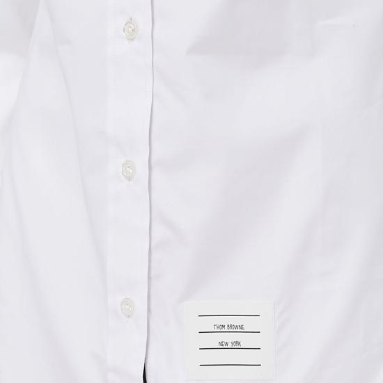 26FW 톰브라운 클래식 코튼 포플린 RWB 트리밍 셔츠 FLL005E03113100 White - THOM BROWNE