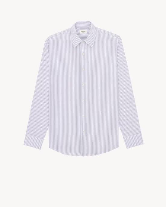 26SS 생로랑 셔츠 MASTER ULT 008431 NOIR 40 LAVENDER