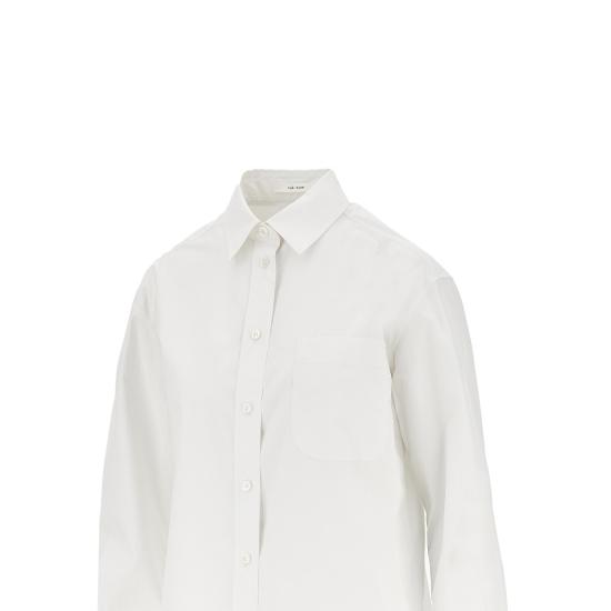 26FW 더로우 가비나 코튼 포플린 셔츠 10477W4280 White - THE ROW