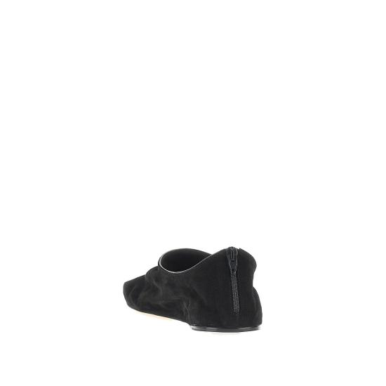 26FW 더로우 스텔렌 스웨이드 슬리퍼 F001062L904 Black - THE ROW