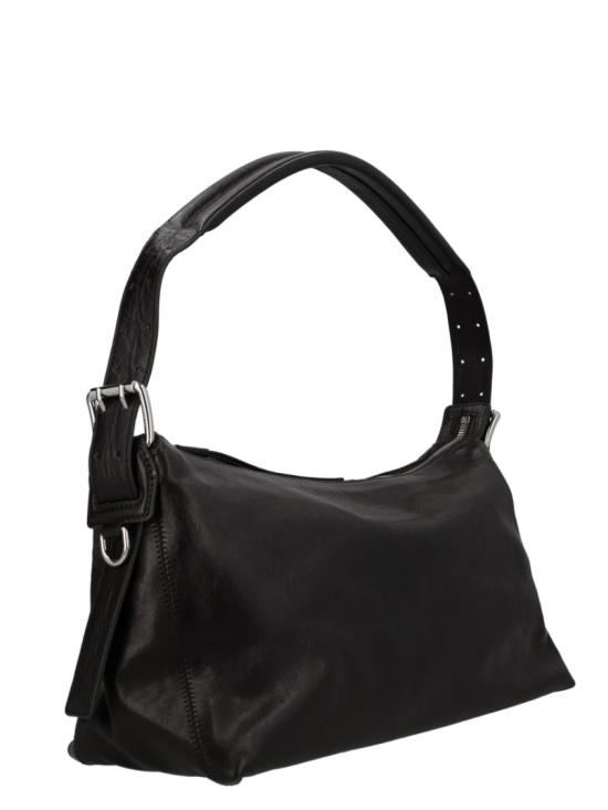  르메르 벨티드 레더 바게트백 BG0167 LL0108BR490 Black - LEMAIRE