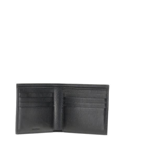 26FW 발렌시아가 크레딧 스퀘어 폴디드 월렛 8066422ABV0 Black - BALENCIAGA