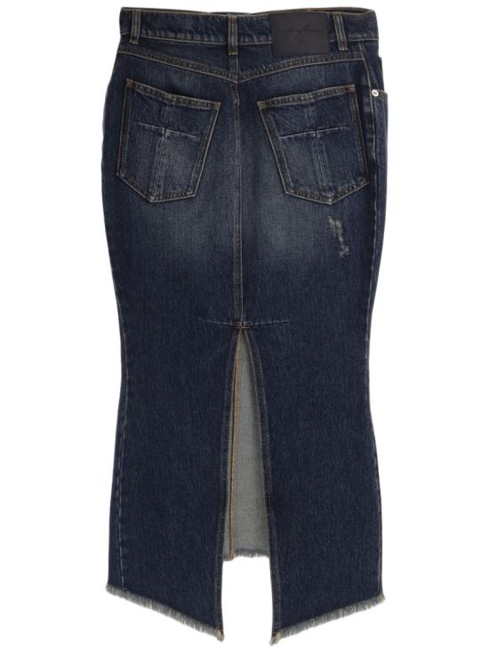 26FW 마티에르 페칼 데님 스커트 MAT03S1101 Grey - MATIERES FECALES