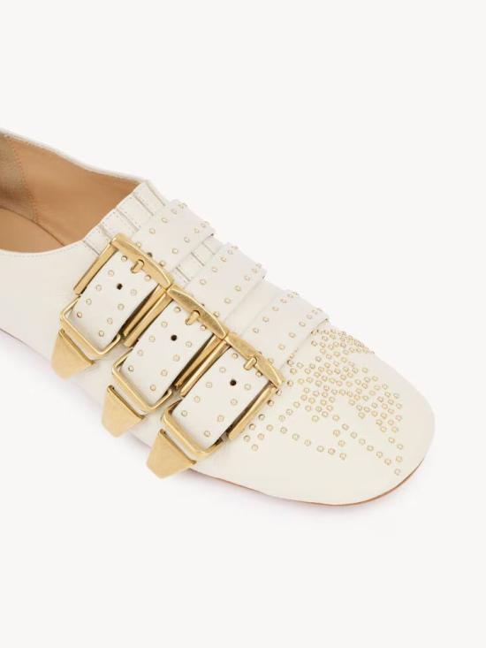 26SS 끌로에 플랫 슈즈 MASTER ULT 008939 ECRU 37 CREAM - CHLOE
