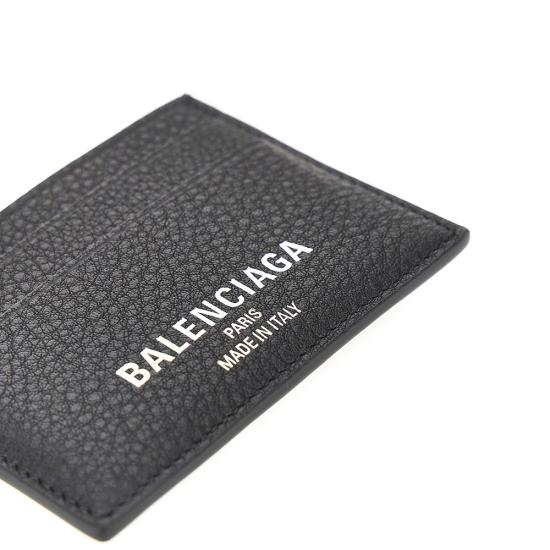 26FW 발렌시아가 로고 크레딧 카드 홀더 8066372ABV0 Black - BALENCIAGA