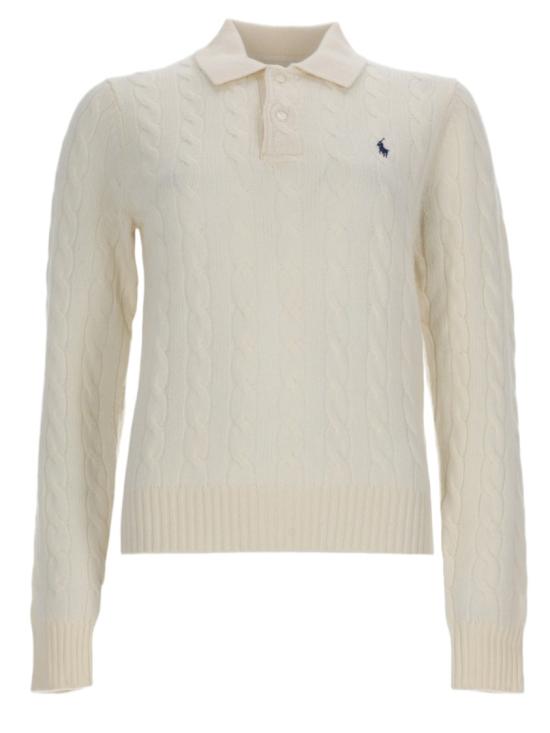 26FW 폴로 랄프로렌 케이블 폴로 니트 211972132 001AUTHENTICCREAM Neutrals
