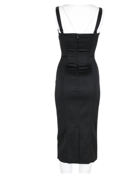 26FW 돌체앤가바나 롱 원피스 F60DGT FURHMN0000 Black - DOLCE & GABBANA