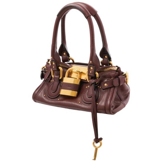 26FW 끌로에 스몰 그레인드 레더 패딩턴 백 CH26SS805P7527M Brown - CHLOE
