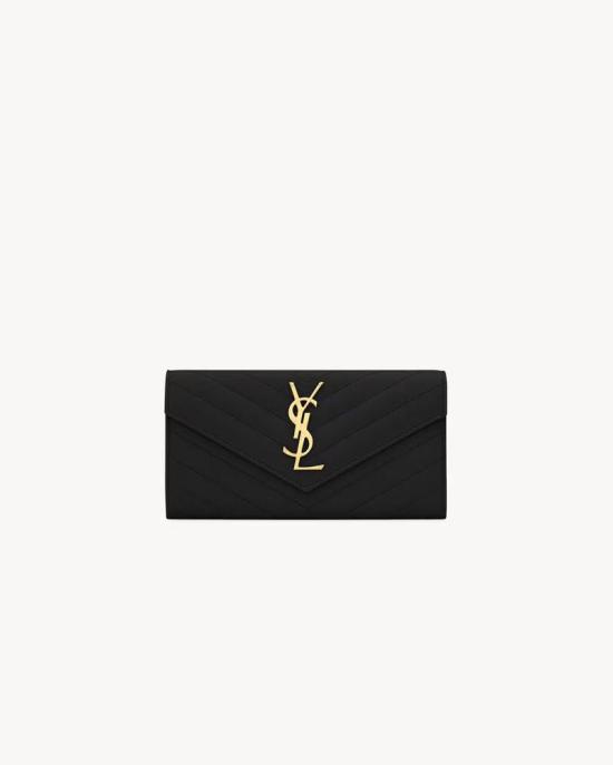 26SS 생로랑 지갑 ULT 008957 NOIR TU BLACK