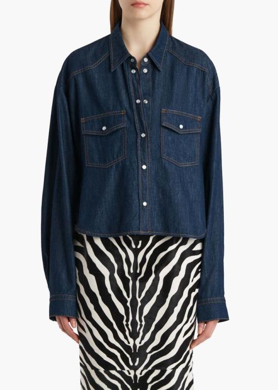 26SS 케이트 셔츠 MASTER ULT 008487 IMPRIME S INDIGO - KHAITE