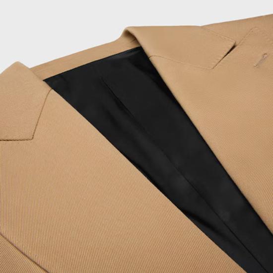 26SS 셀린느 자켓 MASTER ULT 008377 CAMEL 36 - CELINE