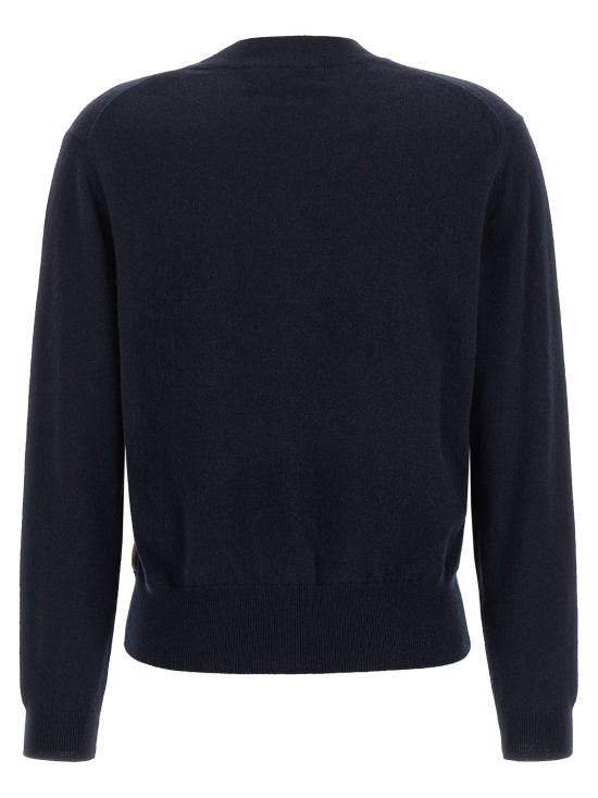 26FW 발렌타인 스웨터 아가일 스웨터와 카디건 (블루) - BALLANTYNE