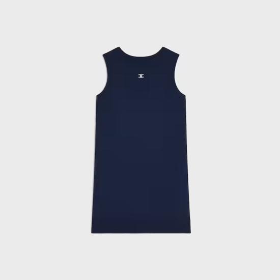 26SS 셀린느 민소매 티셔츠 MASTER ULT 009218 MARINE S NAVY