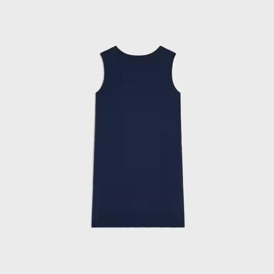26SS 셀린느 민소매 티셔츠 MASTER ULT 009218 MARINE S NAVY - CELINE
