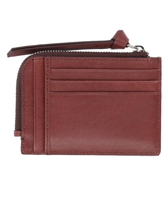 26FW 비비안웨스트우드 ORB 빈티지 레더 카드 지갑 ORB 빈티지 레더 카드 지갑 54020016U L00BXD405 Burgundy - VIVIENNE WESTWOOD
