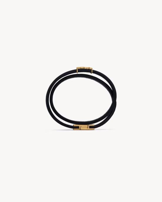25FW 생로랑 팔찌 ULT 007643 NOIR TU BLACK - SAINT LAURENT