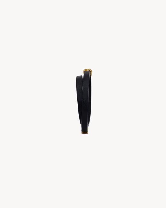 25FW 생로랑 팔찌 ULT 007643 NOIR TU BLACK - SAINT LAURENT