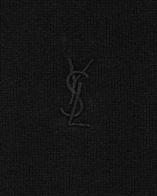 25FW 생로랑 긴팔 티셔츠 MASTER ULT 007634 NOIR S BLACK - SAINT LAURENT